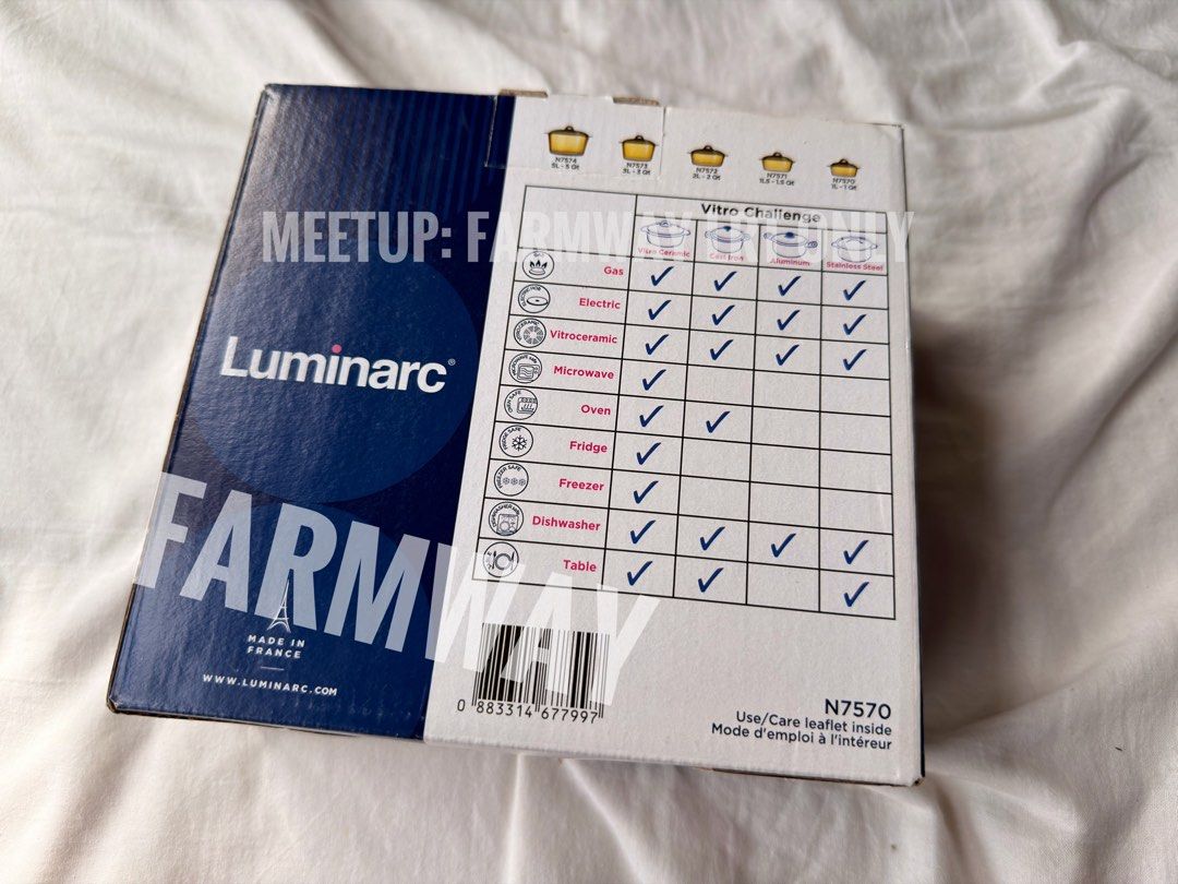 Luminarc Vitroflam 1L Glass Pot449220996823797764