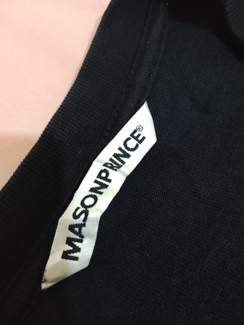 Mason Prince Oversized Shirt (Category: Tshirts & Polo Shirts ) located in Pasig City. Submitted by thriftshop.pinas (Listing ID 1436929662, Image 2). Description: Mason Prince Oversized Shirt -Size: 4 on tag (2XL to 3XL) best fit -Dimes: 24 x 31 -Condition: Good condition -Complete tags -Issue: Super minimal hairlines for the design Can do lalamove or J&T shipping For fast transaction you can send me a message here: 09919774248.