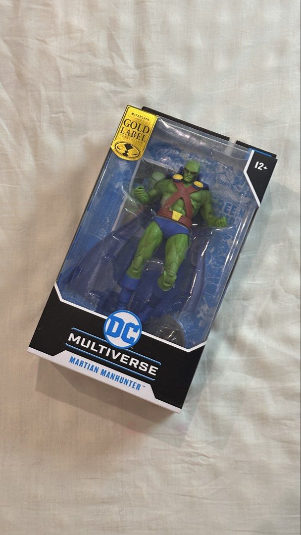 McFarlane DC Universe Martian Manhunter Gold Label (Category: Figurines & Statues) located in Makati City. Submitted by cheekypinkie (Listing ID 1436939073, Image 1). Description: - DC Multiverse Martian Manhunter Gold Label figure - MISB Mint in sealed box 3,500.