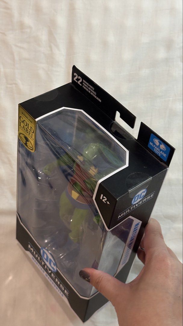 McFarlane DC Universe Martian Manhunter Gold Label (Category: Figurines & Statues) located in Makati City. Submitted by cheekypinkie (Listing ID 1436939073, Image 2). Description: - DC Multiverse Martian Manhunter Gold Label figure - MISB Mint in sealed box 3,500.