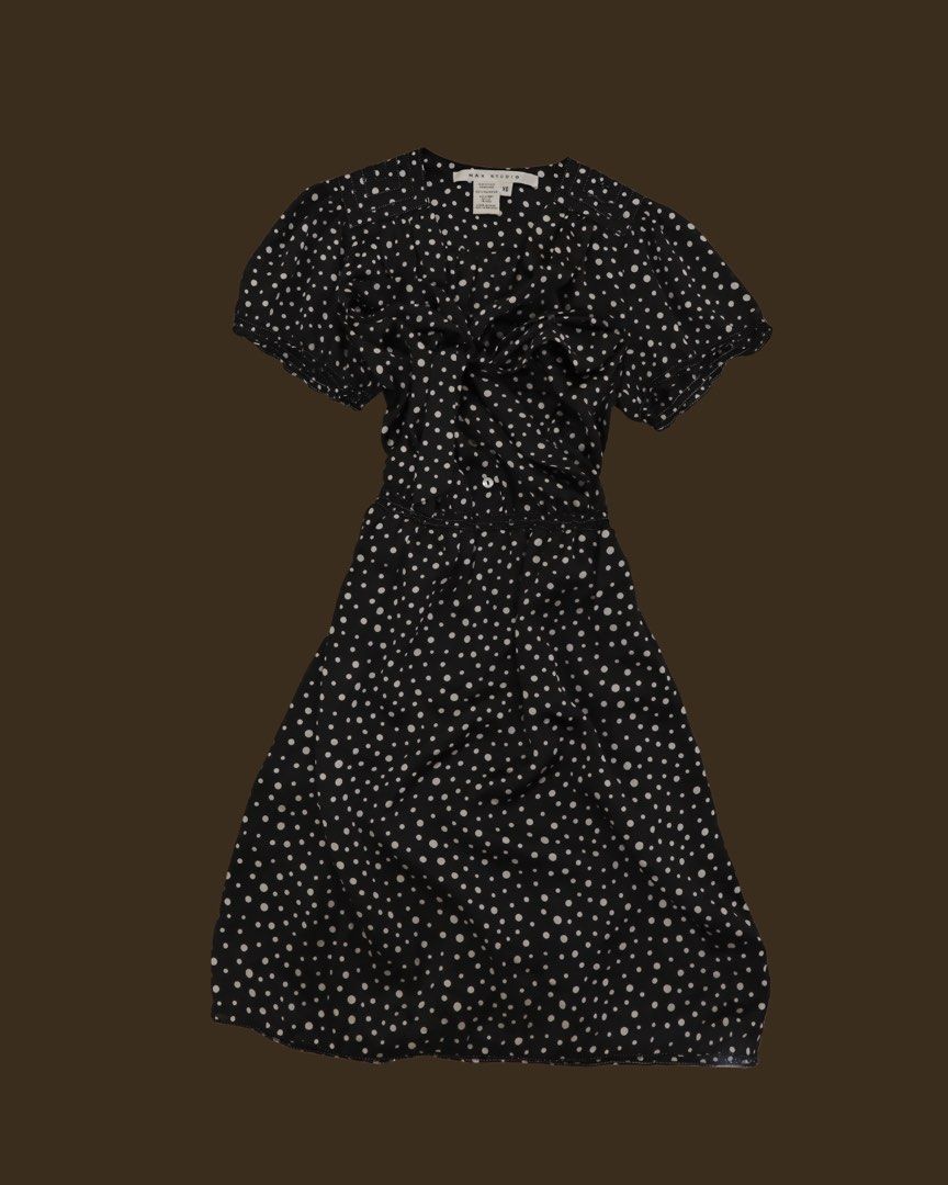 MAX STUDIO Satin Polkadot Dress (Category: Dresses) located in Naga. Submitted by ars.amandi (Listing ID 1436860872, Image 2). Description: Price is negotiable. Perfect for a classy look! Vibes like Sundays in Salcedo and Olivia Dean Fits imo. It’s really pretty irl, photos don’t give it justice. You can dm so I can provide more photos..