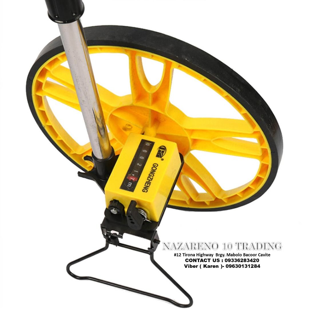 Measuring Wheel Distance Meter (Category: Looking For) located in Bacoor. Submitted by kajezame.2021 (Listing ID 1436880783, Image 1). Description: Measuring Wheel Distance Meter Also available: • Traffic cone • Parking Block stopper • Hooded trash bin • Road Plastic Barrier • Spill boom • Fishing buoy • Spill Kit • Stanchion Post • Rain Coat • Solar Arrow Board For More Details and Discount Contact Ms. Karen NAZARENO 10 TRADING 0963 0131 284 093