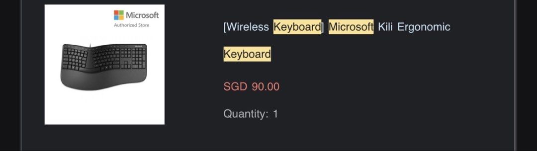 Microsoft Ergonomic Keyboard449504538757048321