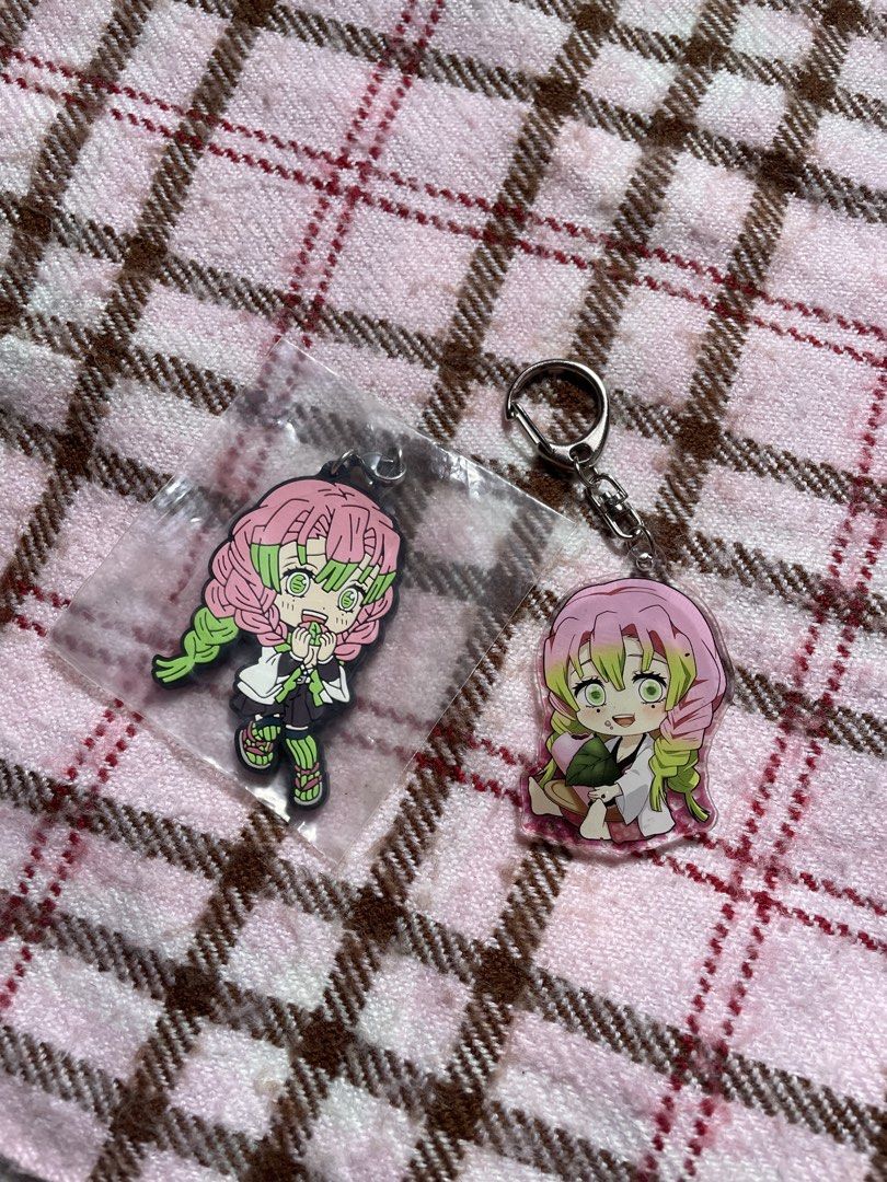Mitsuri Demon Slayer Keychain Set (Category: Character Goods) located in Manila. Submitted by melo_chann (Listing ID 1436976839, Image 1). Description: Mitsuri Demon Slayer Keychain Set 🌸💕 no flaws at all still in good condition! .