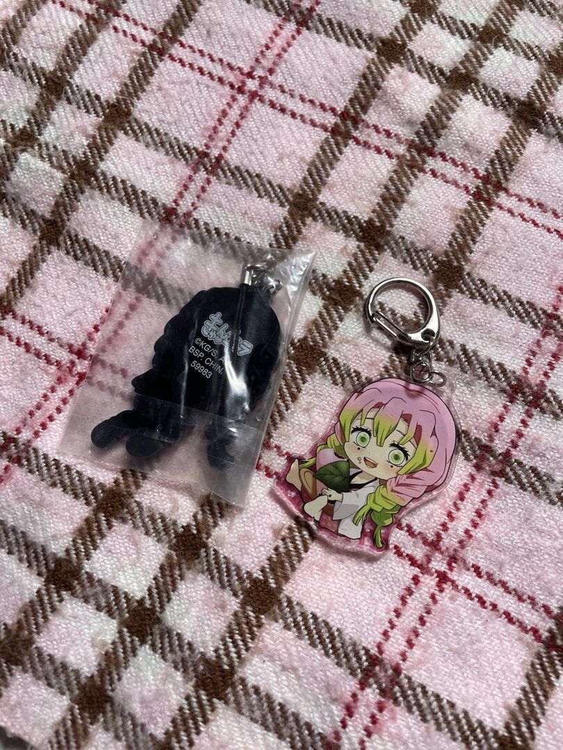 Mitsuri Demon Slayer Keychain Set (Category: Character Goods) located in Manila. Submitted by melo_chann (Listing ID 1436976839, Image 2). Description: Mitsuri Demon Slayer Keychain Set 🌸💕 no flaws at all still in good condition! .