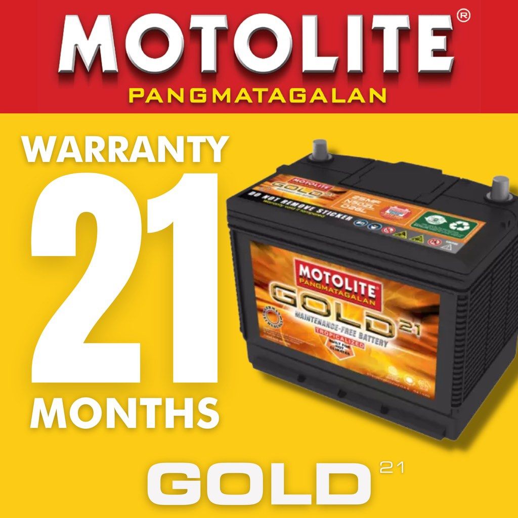 Motolite 2SMF 3SMF GOLD battery (Category: Other Automotive Parts and Accessories) located in San Pablo. Submitted by dona.ecom (Listing ID 1436971323, Image 1). Description: 2smf - 5,800 3smf - 6,800 Free delivery within Metro Manila.