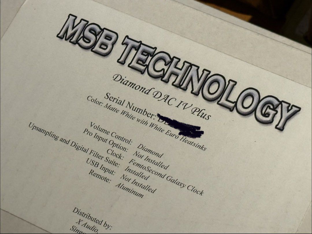 MSB Technology Diamond DAC IV Plus449256701779650563