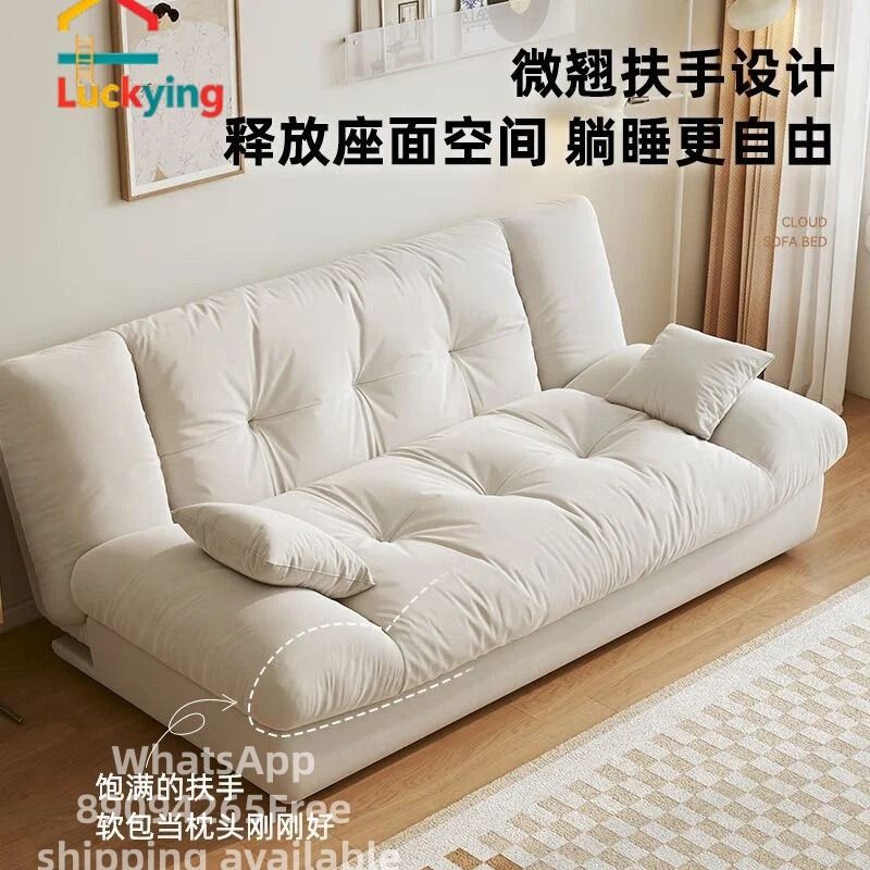 Multifunctional Adjustable Cloud Sofa Bed (Category: Bed Frames & Mattresses) located in Singapore. Submitted by franchesca24190 (Listing ID 1436952175, Image 2). Description: Multifunctional Sofa Bed This multifunctional sofa bed features minimalist design, easily convertible into a bed. 3-level adjustable backrest allows you to find your most comfortable sitting or lying position. Adopted cloud-like thickened cushion, bringing soft and cozy exp