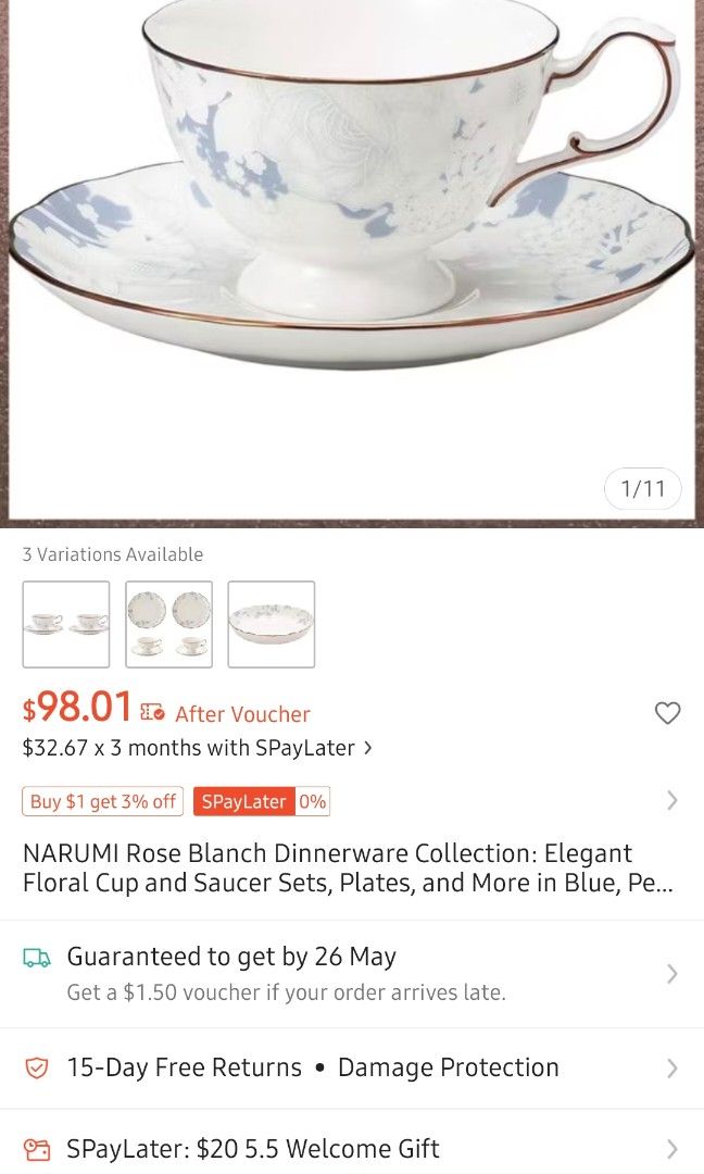 Narumi Bone China Tea Set - Brand New449225541246658563