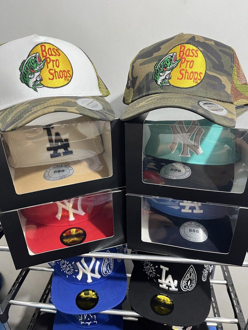 New Era Bass Pro Shops Camo Cap (Category: Caps & Hats) located in Calamba. Submitted by fasharon (Listing ID 1436986342, Image 1). Description: 180 WHOLESALE 10 PCS MINIMUM 349 RETAIL- COME WITH BOX PREMIUM QUALITY WITH BARCODE YES TO CHOOSING.