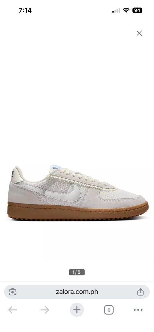 Nike Field General 5.5 (Category: Sneakers) located in Cabuyao City. Submitted by letsgoloid (Listing ID 1437015754, Image 1). Description: - Brand new, unworn with box - Platinum Tint/Metallic Silver-Vast Grey - Authentic, both in Nike site - RFS: impulse buy, too many white shoes - DM for more pics.