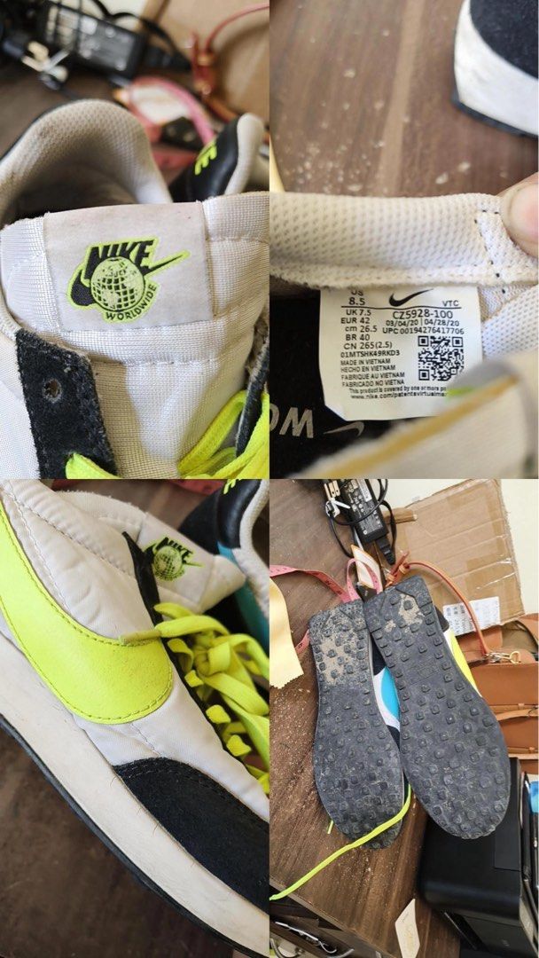 Nike tailwind (Category: Sneakers) located in Iloilo. Submitted by trinamaweeee (Listing ID 1437014532, Image 3). Description: n*ke tailwind authentic size:8.5us condition:9 color: 9 issue small cracks in sole check photos needs.