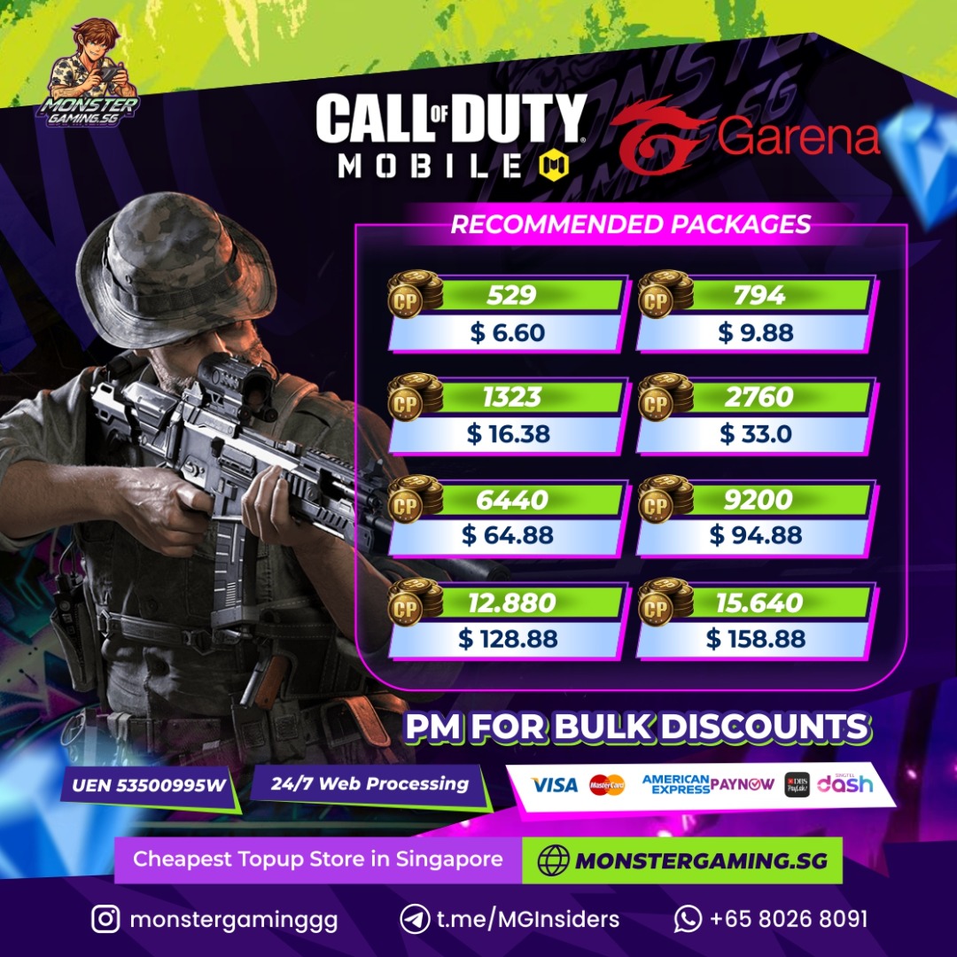 [No Login Required] Call of Duty Mobile CP | CODM CP | CODM Garena ...
