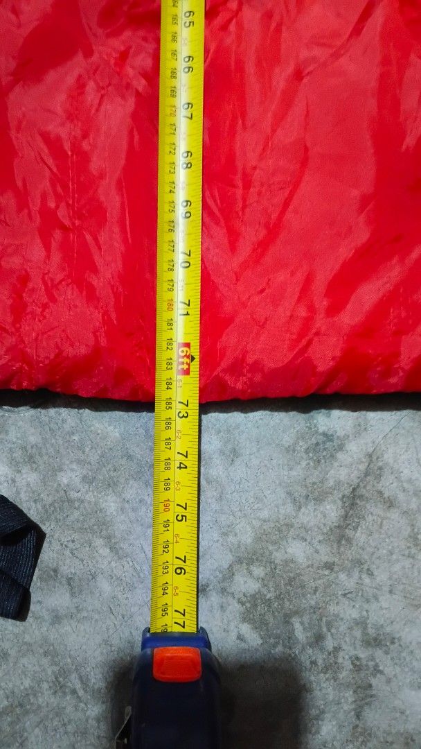 Ozark Trail Sleeping Bag (Category: Hiking & Camping) located in San Ildefonso. Submitted by rigor32eva20161 (Listing ID 1436932841, Image 3). Description: - Ozark Trail sleeping bag - Approximately 76 inches long - Black zipper and straps.