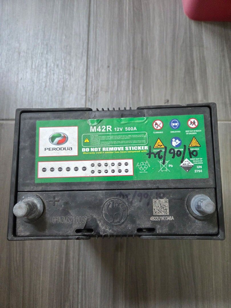 Perodua Myvi 2022 M-42R Battery Idle Start Stop, Auto Accessories on ...