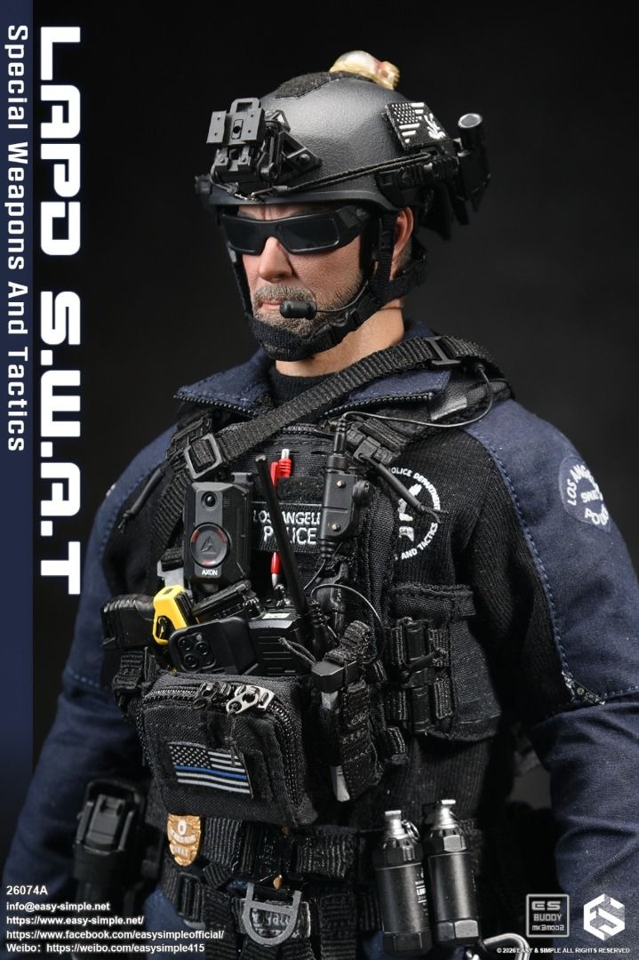 [PO] Easy&Simple 26074A LAPD S.W.A.T Special Weapons and Tactics 1/6 ...
