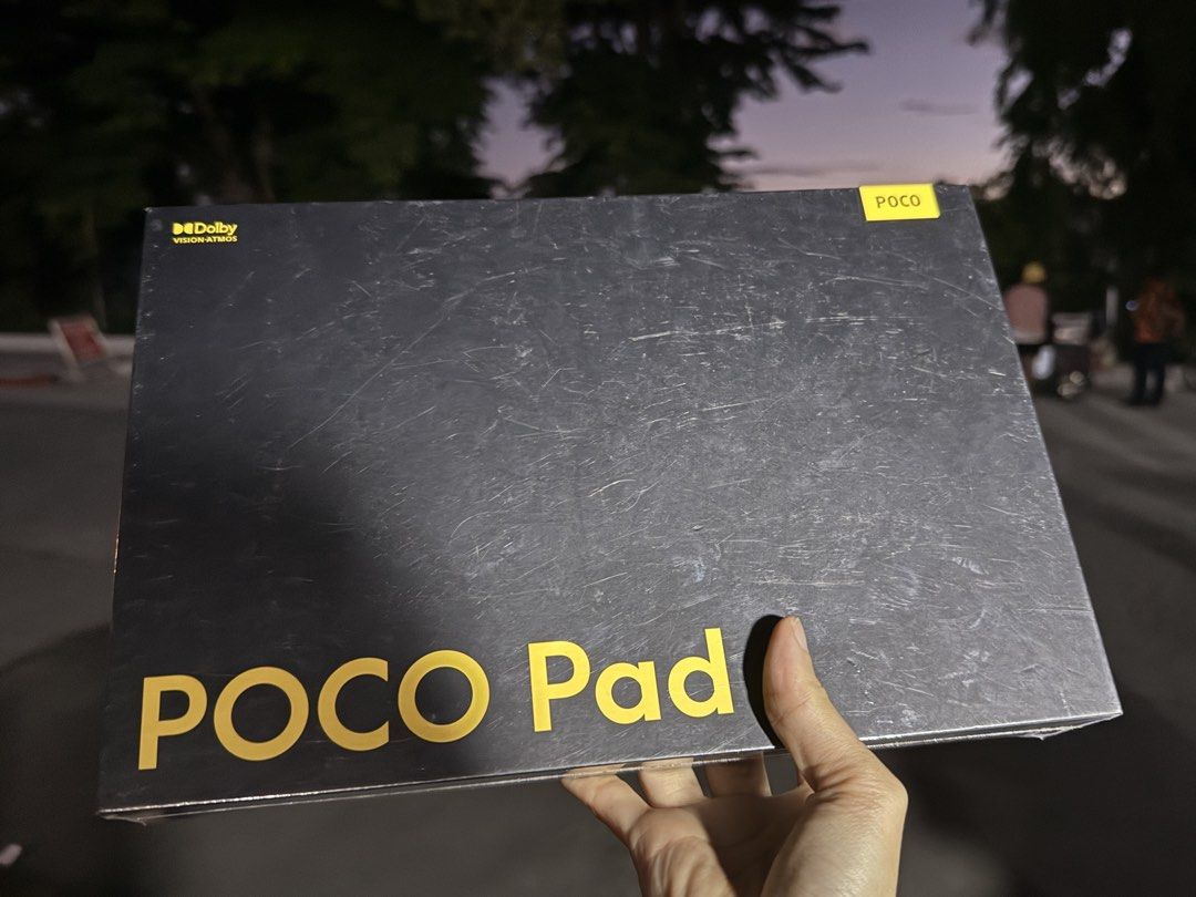 POCO Pad 8GB RAM 256GB ROM (Category: Android) located in Santa Rosa. Submitted by hipanda.18 (Listing ID 1436939688, Image 1). Description: - POCO Pad Tablet - 8GB RAM / 256GB ROM - Color: Grey - Includes: Tablet, Adapter, USB Type-C Cable, Quick Start Guide, Warranty Card - Model: 2405CPCFBG - Brand: Xiaomi.