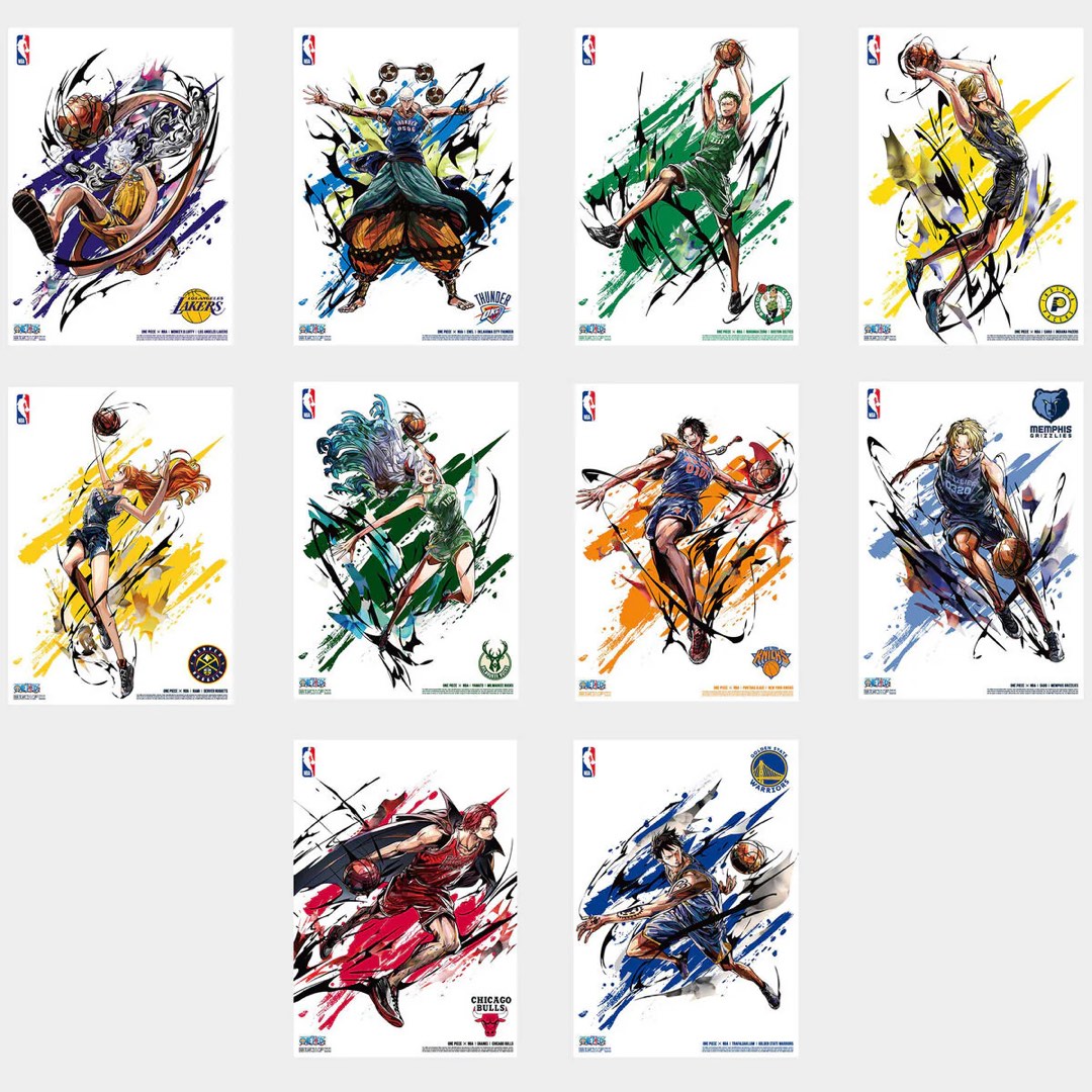PRE ORDER REOPENED* One Piece x NBA Mini Poster Set, Toys PRE ORDER REOPENED* One Piece x NBA Mini Poster Set, Toys