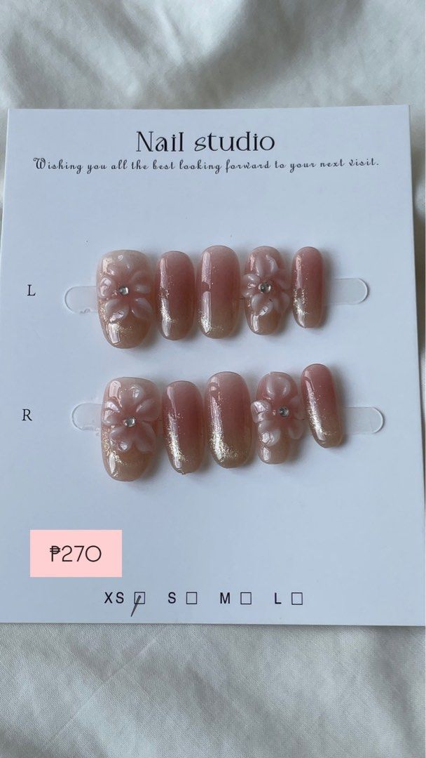 Press On Nails (ready to deliver) (Category: Hands & Nails) located in Manila. Submitted by everafters (Listing ID 1436906486, Image 3). Description: 🔖Press On Nails 🔖Taft location 🔖can ship asap 🔖j&t, lalamove, grab .