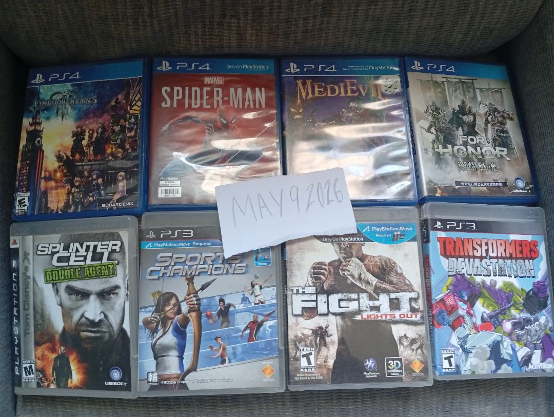 PS3 Fat (2-USB/YLOD) Parts + Move Controllers & 8 Games Bundle (Category: PlayStation) located in Santa Cruz. Submitted by mister101 (Listing ID 1435987675, Image 2). Description: Selling these authentic console and games, that are no longer being used and are just being left to dust. All items are original and the games are in decent, usable condition, but please read the notes on the console carefully. Prices are already fixed: PlayStation 3 Bu