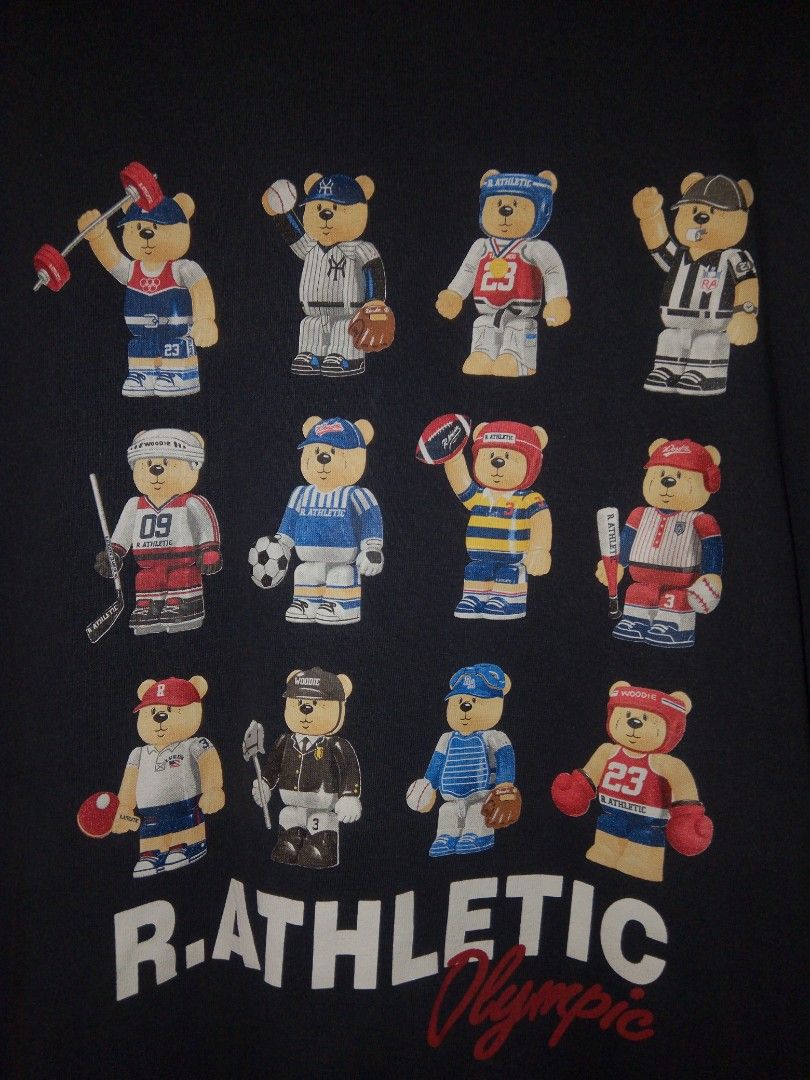 Russell Athletic Olympic Bear tees (Category: Tshirts & Polo Shirts ) located in Manila. Submitted by hoard_up (Listing ID 1437009879, Image 3). Description: 📌Dimes: Width" 19.5, Length" 26.5 Excellent with minimal flaws. Color rate: 9/10 🏷️329 plus sf only. 🚚💵Gcash x Jnt. 📍Pampanga. Dm.📩📩📩.