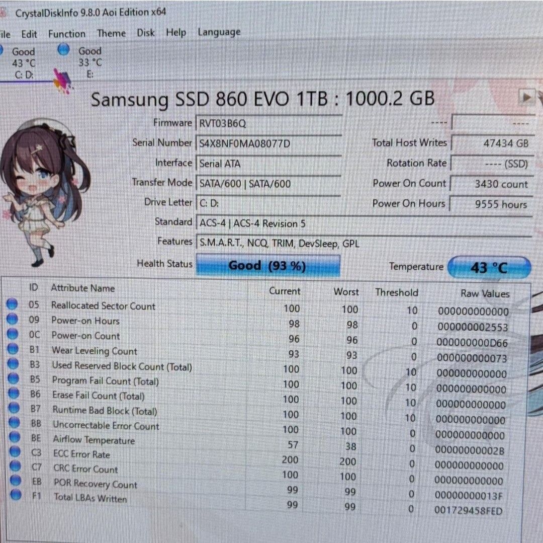 SAMSUNG 860 EVO 1TB SSD449810477320785921