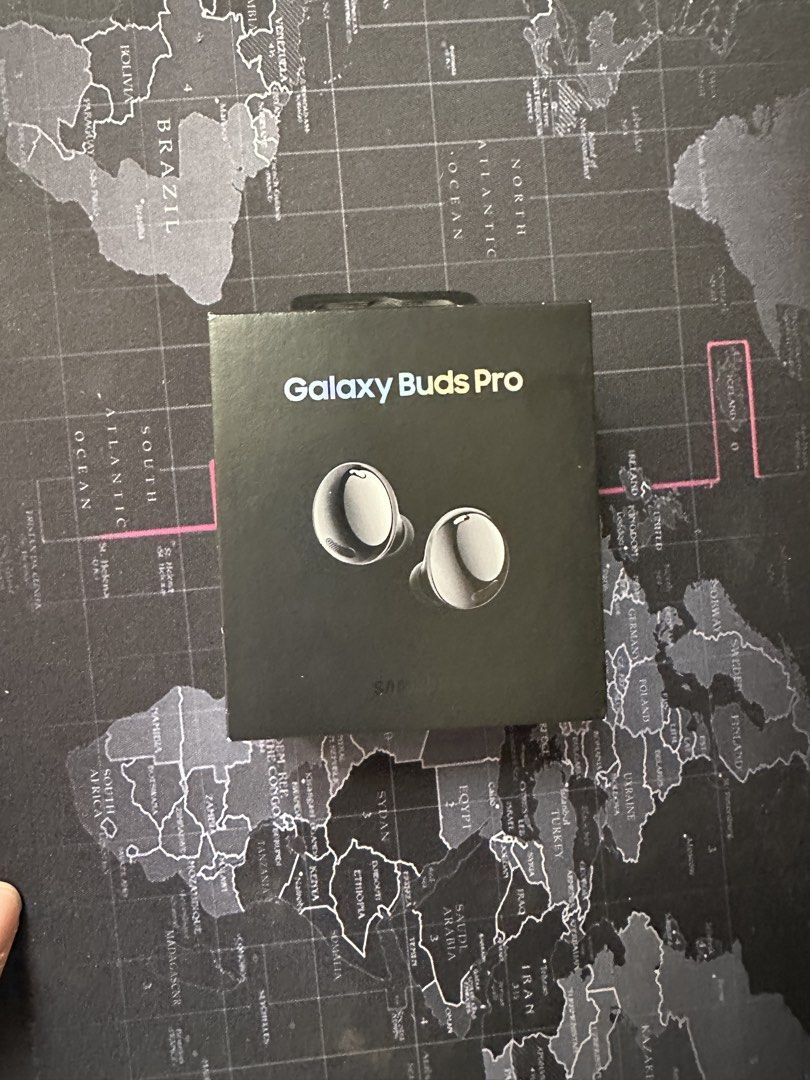 Samsung Galaxy Buds Pro 1st Gen (Category: Earphones) located in Manila. Submitted by vctry (Listing ID 1436855577, Image 1). Description: Samsung Galaxy Buds Pro - Phantom Black - Includes: Charging case, earbuds, S/M/L ear tips, USB-C cable, and documentation - Purchased 2021; battery life not tested since 2024 - Visible scuff marks on both earbuds due to drops MOP: BPI, AUB, GCASH, Cash on meetup still available as of july 2026.
