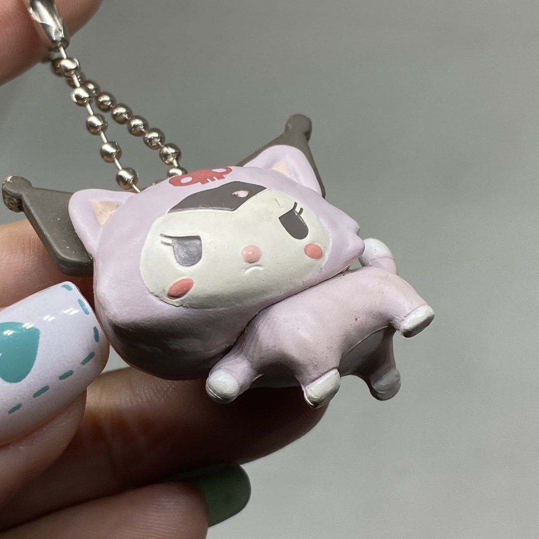 SANRIO KUROMI KEYCHAIN CAT CHARM (Category: Character Goods) located in Quezon City. Submitted by kitsune.treasures (Listing ID 1436900146, Image 2). Description: *First to pay policy! *1 day reservation only. Failure to pay on time, auto cancel. 📍Quezon City * MOD: J&T | Lalamove * MOP: GCASH | BPI 📦ON HAND AND READY TO SHIP CONDITION: WHAT YOU SEE IS WHAT YOU GET. Dimensions: Kindly check the photos for the actual measurements. Please check a