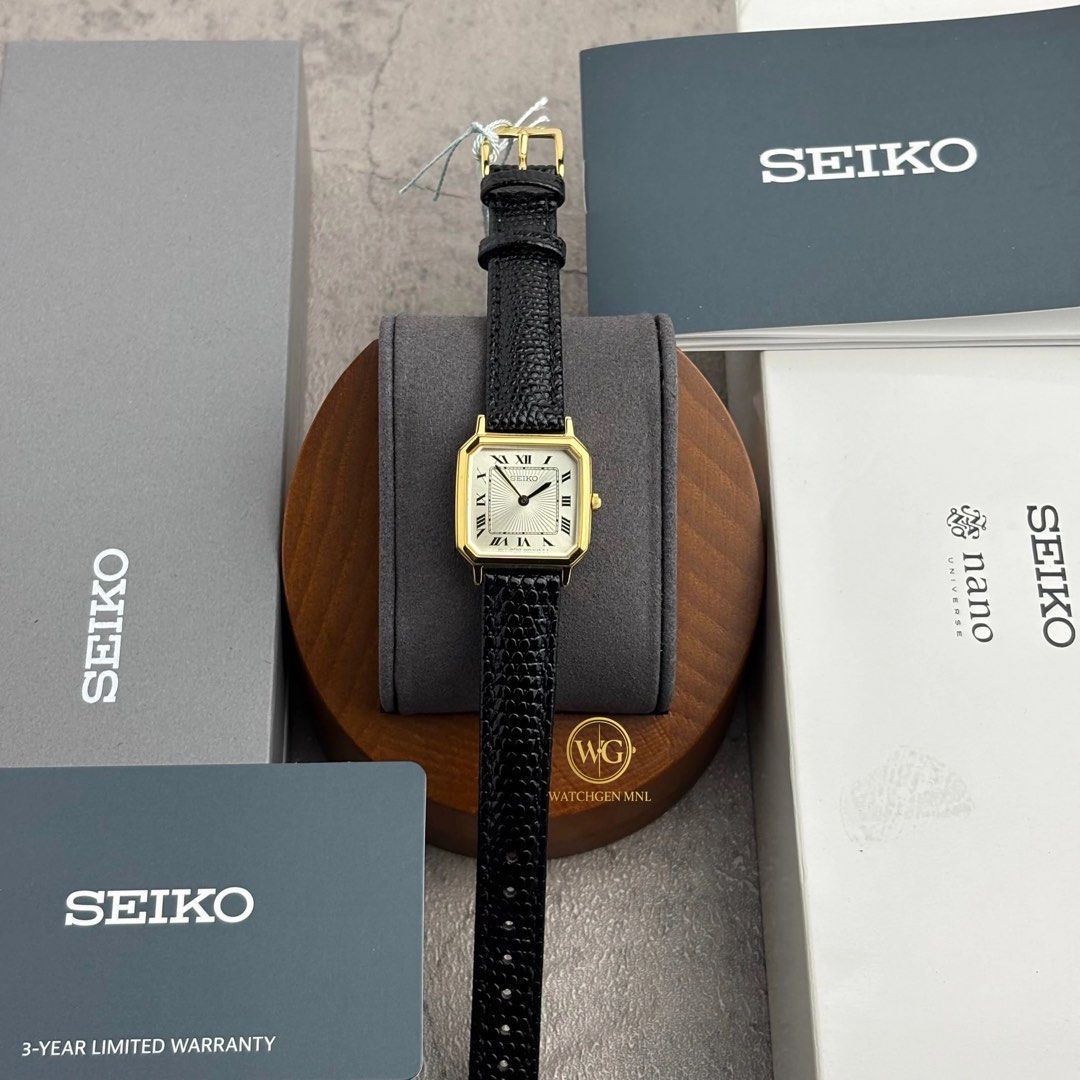 Seiko Nano Universe SSEH018 (Category: Women's Watches) located in Manila. Submitted by drhanlie (Listing ID 1436850901, Image 3). Description: Seiko Selection Nano Universe Special Edition - SSEH018 ⌚️ FOR ONLY ₱16,490 ✅ Movement: Quartz (battery powered) Crystal: Hardlex Diameter: 22.7mm Condition: Brand new Inclusions: Complete set Guaranteed Original (money back guarantee) 💯 MOD: Meet up (within Manila), pick-up, shipping MOP: Cash/Gcash/Ban