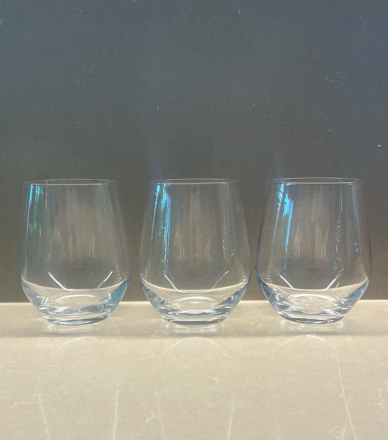 Set of 3 Stemless Drinking Glasses449559849925365760