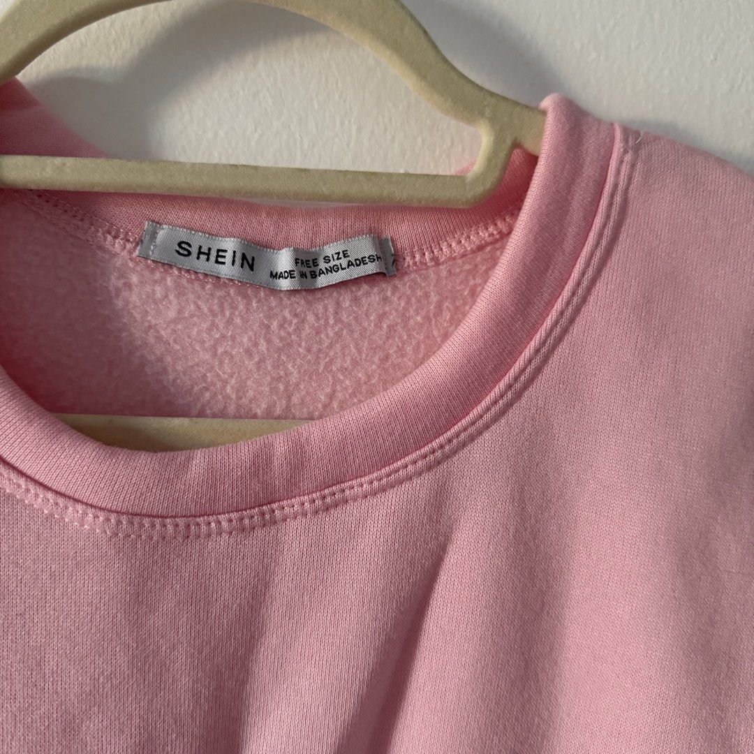 Shein Pink Jacket free size (Category: Coats, Jackets and Outerwear) located in Cavite. Submitted by onceloved_ (Listing ID 1436904096, Image 3). Description: Liked new Can fit med to large.