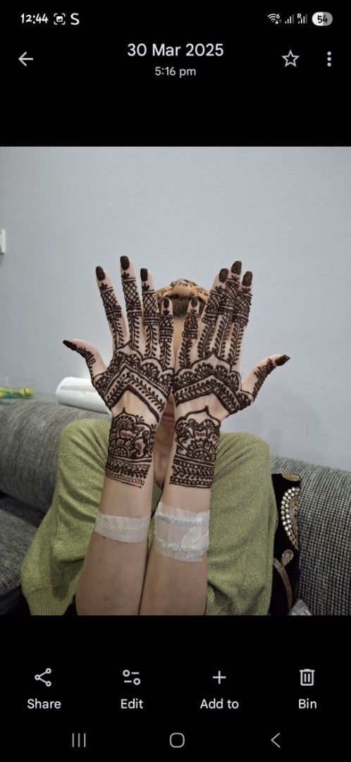 Sid Henna (Category: Hands & Nails) located in Singapore. Submitted by sid_548 (Listing ID 1436896182, Image 2). Description: Beautiful henna designs available! Intricate patterns for hands. Bridal henna services also offered. Contact for details..
