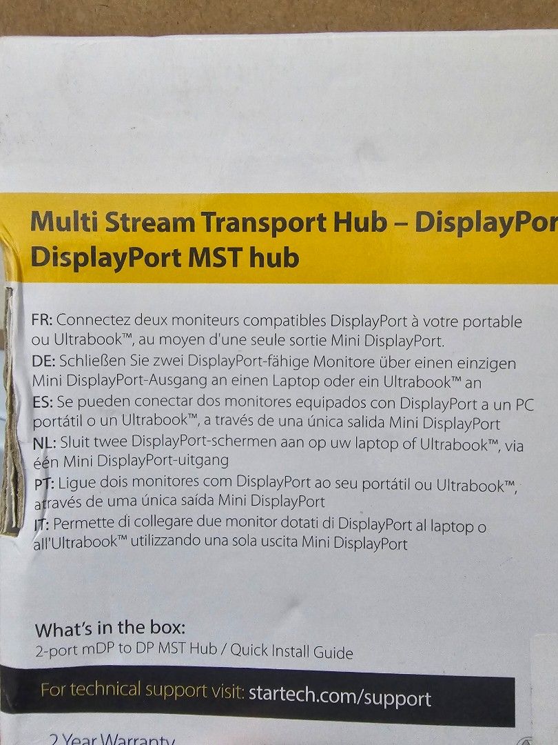StarTech MSTMDP122DP Mini DisplayPort Adapter449591913628323843