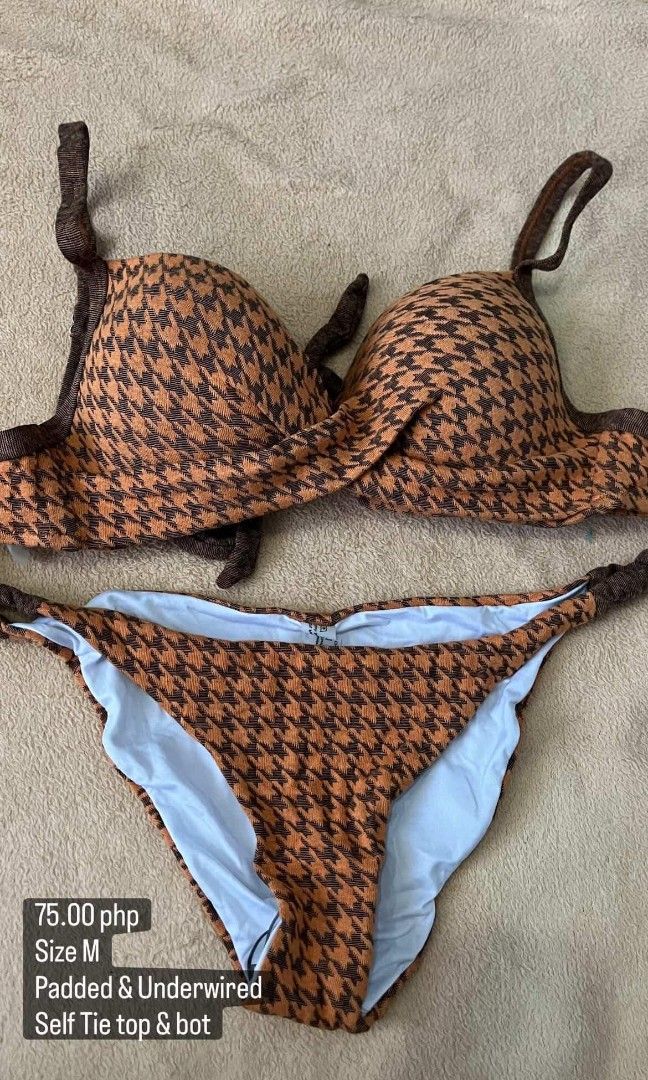 swimsuit bikini sale pt 1 (Category: Bikinis & Swimsuits) located in Santa Rosa. Submitted by rastasells (Listing ID 1436839104, Image 3). Description: Decluttering Sale: Buy 2 pcs 75 php worth of bikini, get it for only 120! 🌸 Most are unused pero matagal na nastock sa bahay since tira pa siya from old business. 🌸 Flaws will be mentioned but there might be some w/c I didn’t notice upon upload so PLEASE MANAGE YOUR EXPECTATIONS. Loc: Sta. Rosa,