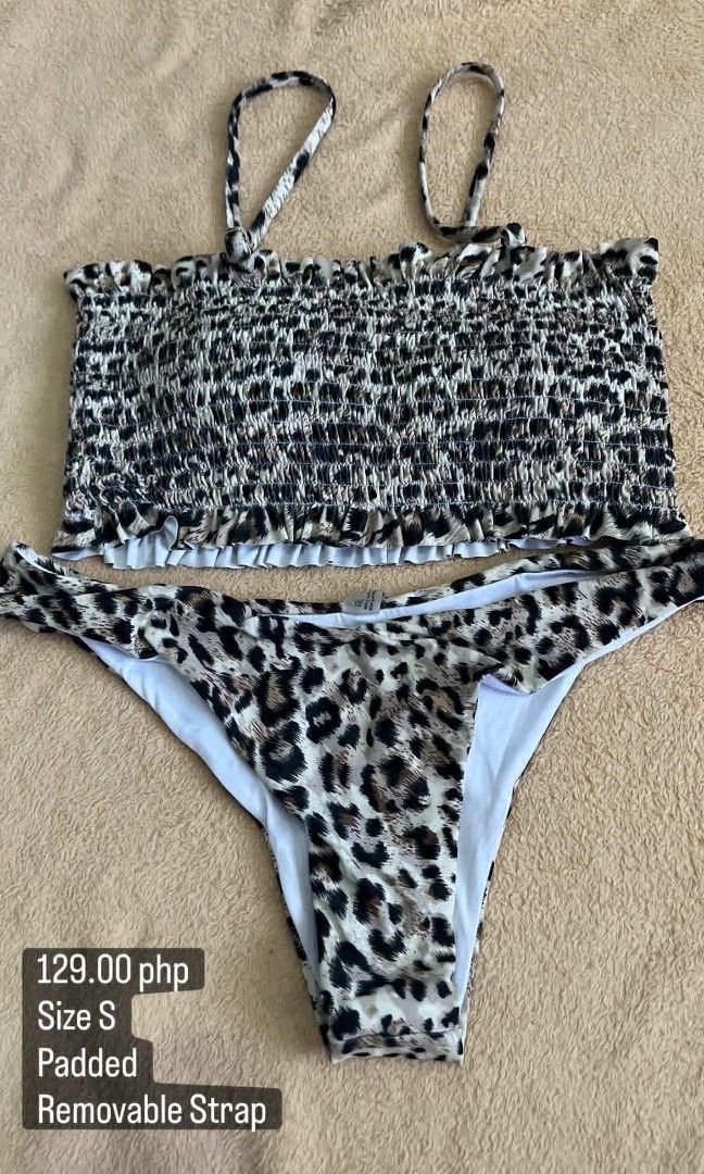 Swimsuit bikini sale pt 4 (Category: Bikinis & Swimsuits) located in Santa Rosa. Submitted by rastasells (Listing ID 1436839641, Image 3). Description: Decluttering Sale: Buy 2 pcs 75 php worth of bikini, get it for only 120! 🌸 Most are unused pero matagal na nastock sa bahay since tira pa siya from old business. 🌸 Flaws will be mentioned but there might be some w/c I didn’t notice upon upload so PLEASE MANAGE YOUR EXPECTATIONS. Loc: Sta. Rosa,