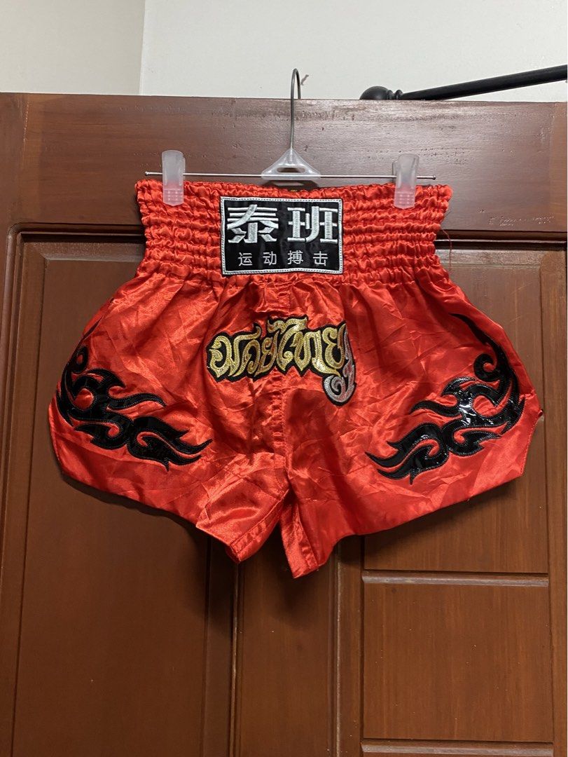 Tai Ban Muay Thai Shorts (Category: Shorts) located in Davao. Submitted by workmensph (Listing ID 1437001601, Image 1). Description: Tai Ban Muay Thai Shorts Waist: 26-28” Length: 12” Excellent Condition.