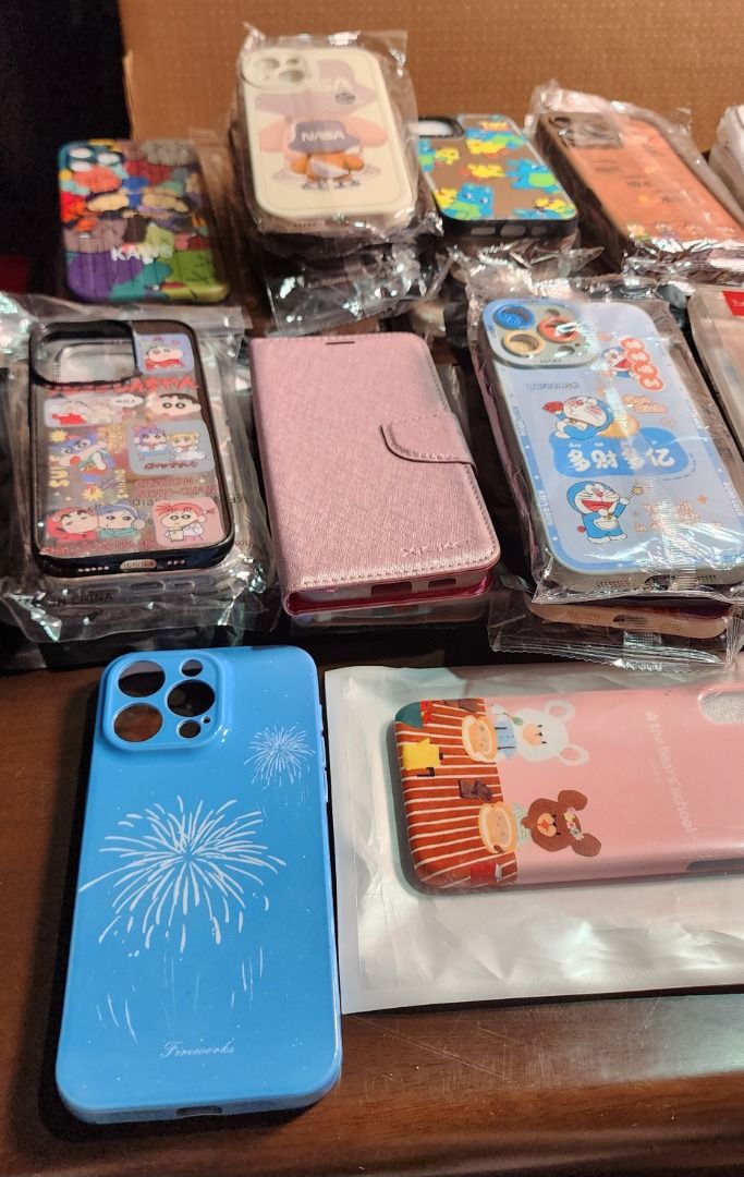 Take all cellphone cases (Category: Cases & Sleeves) located in Baguio. Submitted by coffeesilvershadow_28 (Listing ID 1436953273, Image 3). Description: - From Hongkong box. Madami po yan, 42 pcs of cases mostly pang iphone po. Some are brand new, some are like new po, some walang label kung anong unit ng phone. All are in good condition. BUY AS IS. - Baguio dropping - Jnt Shipping- Payment first plus sf before shipping.