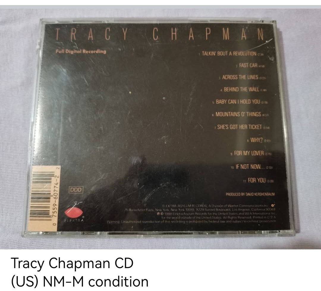 Tracy Chapman CD (unsealed) (Category: CDs & DVDs) located in Dangcagan. Submitted by cd_haven5 (Listing ID 1436935211, Image 2). Description: #FORSALE #FORSALE #FORSALE #Authentic #Legit #Original We only sell original items. All items posted are on hand. Please message me for availability of the item/s because the items are also posted on my other online stores. All items are imported unless stated PH. We also accept Pre-orders. Payment Method:
