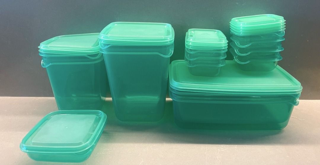 Tupperware Food Storage Container Set - Teal449555367650273281