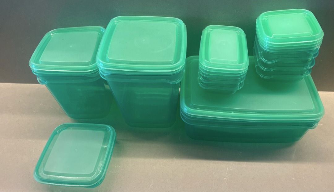 Tupperware Food Storage Container Set - Teal449555367650273280