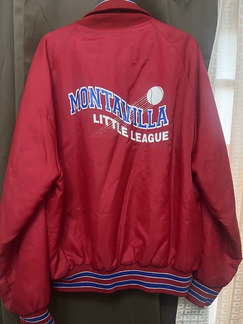 Vintage Baseball Varsity Bomber Red All Star Jacket (Category: Coats, Jackets and Outerwear) located in Paranaque City. Submitted by strangers.things (Listing ID 1436948250, Image 2). Description: - XL on tag - L: 28, W: 26.