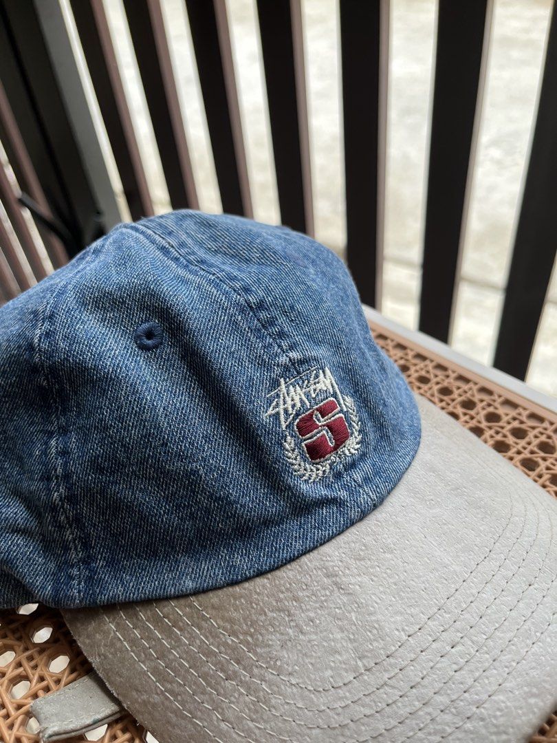 Vintage Stussy denim hat/cap (Category: Caps & Hats) located in Lipa City. Submitted by hoywilliam (Listing ID 1436848270, Image 2). Description: Vintage Stussy Denim Authentic legit 100% Leather strap. sign of usage Hand washed with care🙌🏻 2000 pesos asking price still nego. Thrifted only Lipa City Batangas📍 .