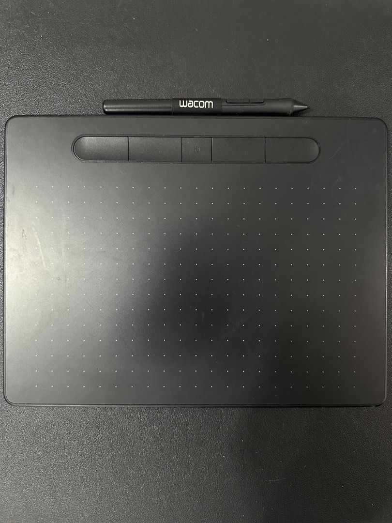 Wacom Intuos BT Medium graphic drawing pen tablet with wireless (Category: Other Accessories) located in Manila. Submitted by nickzsandiego (Listing ID 1436958019, Image 2). Description: Wacom Intuos BT with wireless feature (box included). Good for graphic design, art, and gaming - among the top pen tablet brands alongside Huion. Compatible with both Windows and Mac OS. Comes with (all original + packaging): 1. Tablet 2. Pen with extra nibs 3. C