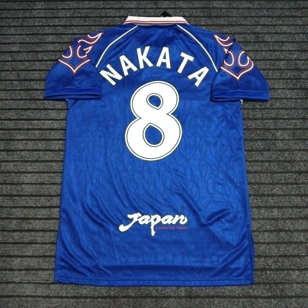 1998 日本代表 8番 ユニフォーム 中田英壽 🤩必備復古球衣🤩 經典絕版1998日本國家隊主場8號中田英壽復古足球球衣