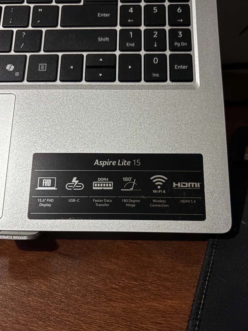 Acer Aspire Lite 15 (AL15-41P) (Category: Laptops & Notebooks) located in Marikina City. Submitted by caliii18 (Listing ID 1441296971, Image 3). Description: FOR SALE: Acer Aspire Lite 15 (AL15-41P) Ryzen 7 5700U | 16GB RAM | 512GB SSD | Under Warranty 💰 ₱28,000 (Slightly negotiable) Selling my Acer Aspire Lite 15, bought last year and still covered by Acer’s 2-year manufacturer’s warranty. ✅ Excellent condition ✅ No internal issues ✅ Smooth and