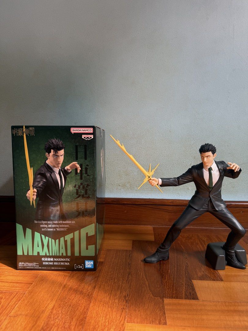 Bandai Banpresto Maximatic Hiromi Higuruma Jujutsu Kaisen Figure (Category: Toy Figures) located in Singapore. Submitted by lovelydealz (Listing ID 1441286205, Image 3). Description: - Bandai Banpresto Maximatic Figure - Character: Hiromi Higuruma - Series: Jujutsu Kaisen - Includes display base CHEAPEST IN THE MARKET Price nego.