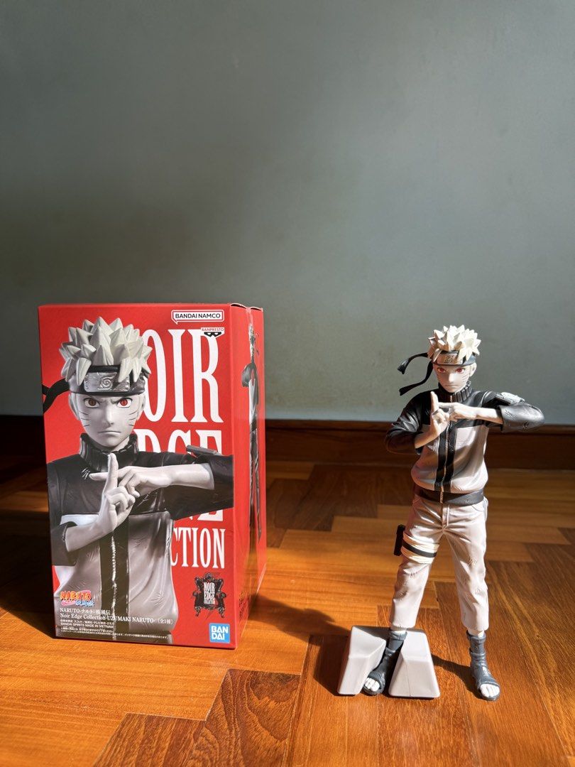 Bandai Naruto Uzumaki Noir Edge Collection Figure (Category: Toy Figures) located in Singapore. Submitted by lovelydealz (Listing ID 1441283968, Image 1). Description: - Naruto Uzumaki Figure - Noir Edge Collection - Brand: Bandai - Includes original box and display base - Figure in dynamic pose - Perfect for Naruto fans' collections CHEAPEST IN THE MARKET.