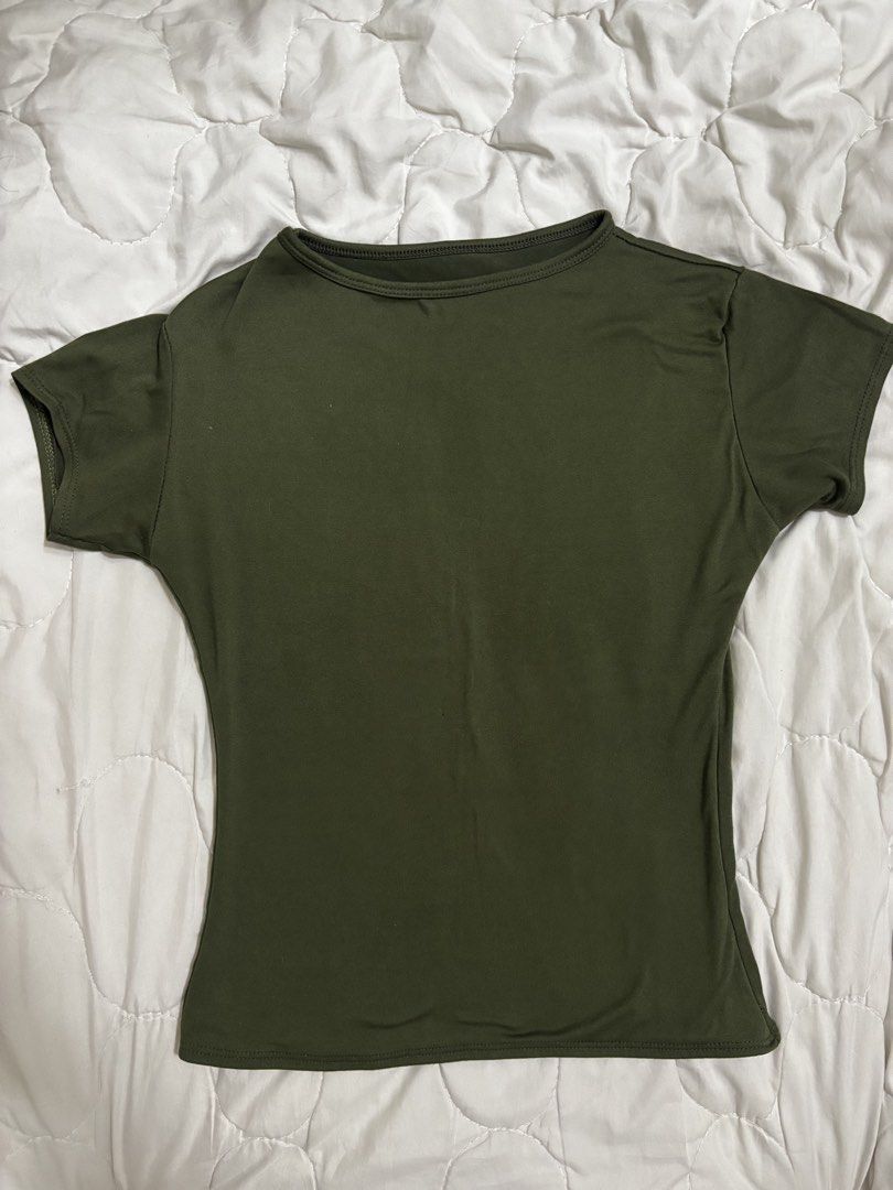 Basic Short Sleeve T-Shirts - Black, Red, Olive Green (Category: Shirts) located in Manila. Submitted by whitemocha16 (Listing ID 1441367707, Image 3). Description: 3 for 200.00 80.00 each - Set of 3 basic crew neck t-shirts - Available colors: Black, Red, Olive Green - Comfortable fabric for everyday wear - Versatile for wearing alone or layering.
