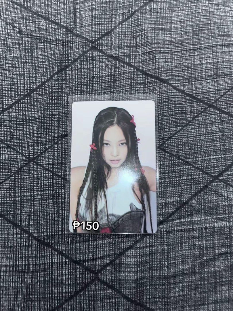 BLACKPINK JENNIE PHOTOCARD (Category: K-Wave Merchandise) located in Manila. Submitted by ae.ri (Listing ID 1441319911, Image 1). Description: loc: manila/makati area lalamove or meetup.