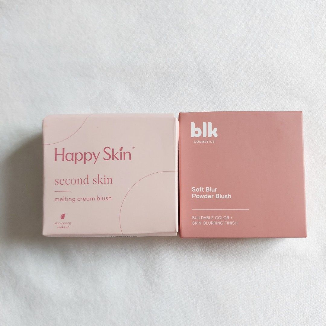 Blk Happy Skin Blush Set (Category: Makeup) located in Naga. Submitted by colecurate (Listing ID 1441250908, Image 2). Description: Blk Soft Blur Powder Blush (Shade Name: Maroon) Opened lang; never been used SRP: 399 Happy Skin Melting Cream Blush (Shade: Pink Flush) Slightly Swatched lang; never been used SRP: 599 RFS: not into blushes NEGOTIABLE.